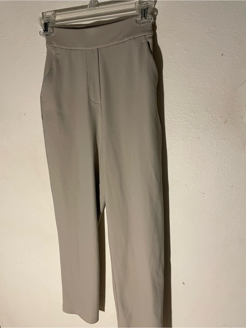 lululemon athletica Light Taupe Straight-Leg Trousers